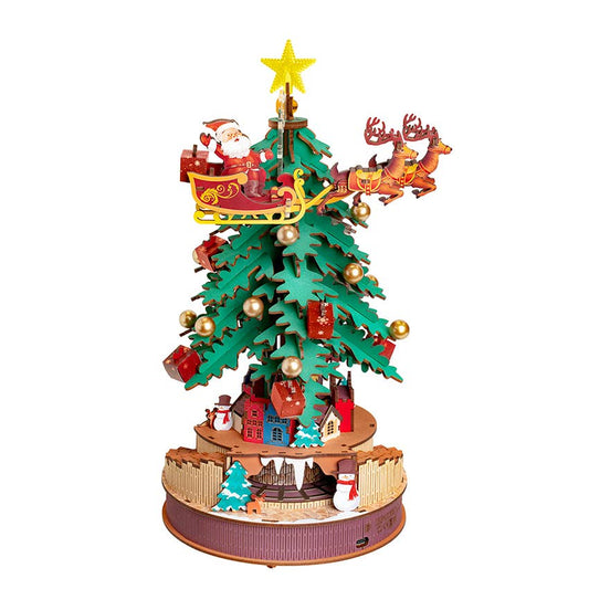 AMS01 Christmas Melody Tree Rolife Music Dreamer DIY Wooden