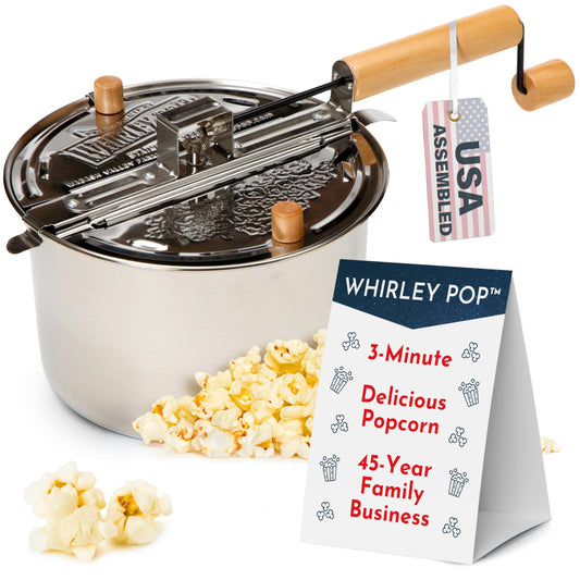 6 Quart Stove Top Popcorn Popper