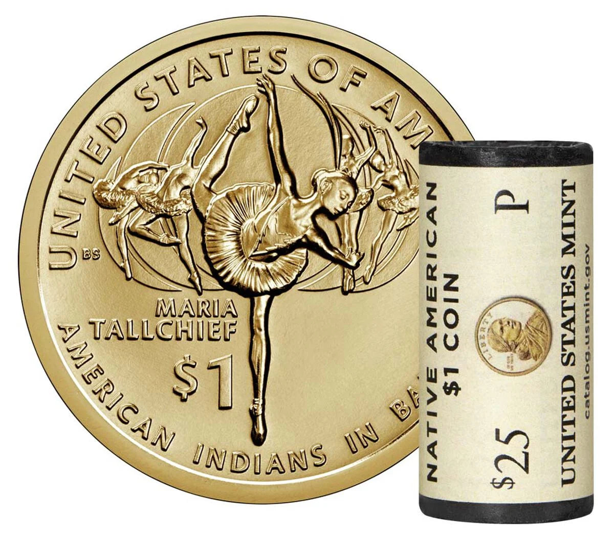 US $1 Coin Rolls | 25 Coins per Roll