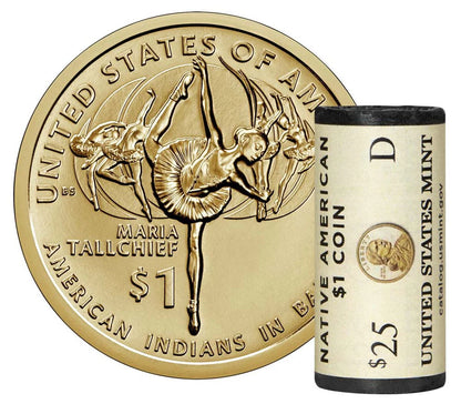 US $1 Coin Rolls | 25 Coins per Roll