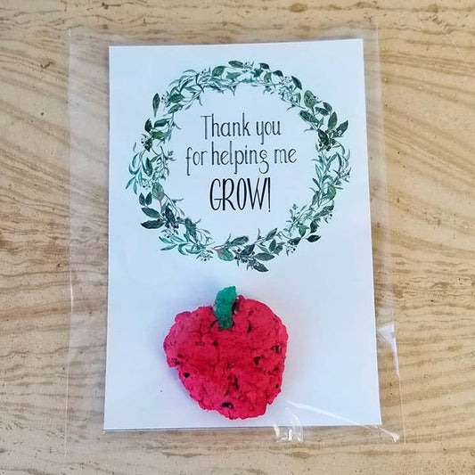 Apple for the Teacher Seed Bomb
