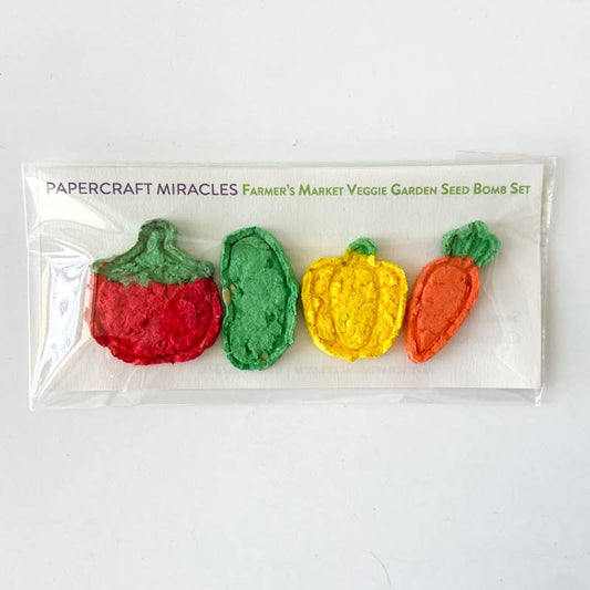 Farmers Market Veggie Garden Seed Bomb Set