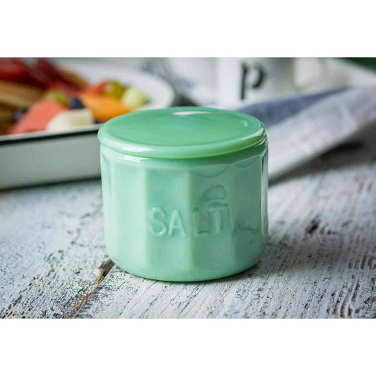 Glass Collection Salt Cellar With Lid