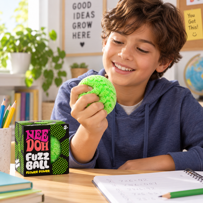 Nee-Doh Fuzz Ball Wonder Squishy | Fuzzy Color-Wave Sensory