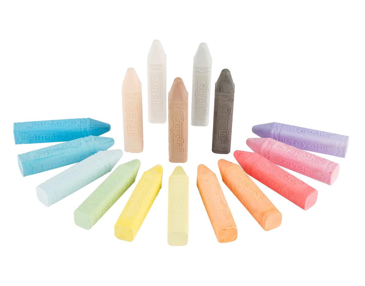 Crayola Ultimate Washable Chalk Collection (64ct), Essential Easter Basket Stuffers, Bulk Outdoor Sidewalk Chalk for Kids, Outdoor Activities & Spring Crafts, Gifts for Kids