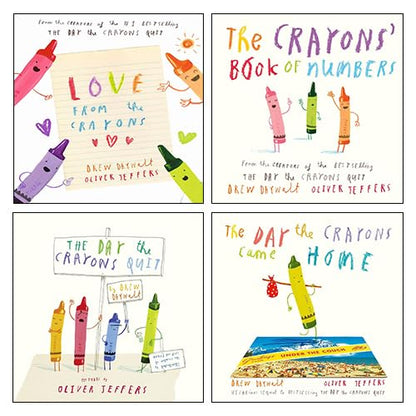The Crayons Collection 4 Books Set By Drew Daywalt & Oliver Jeffers