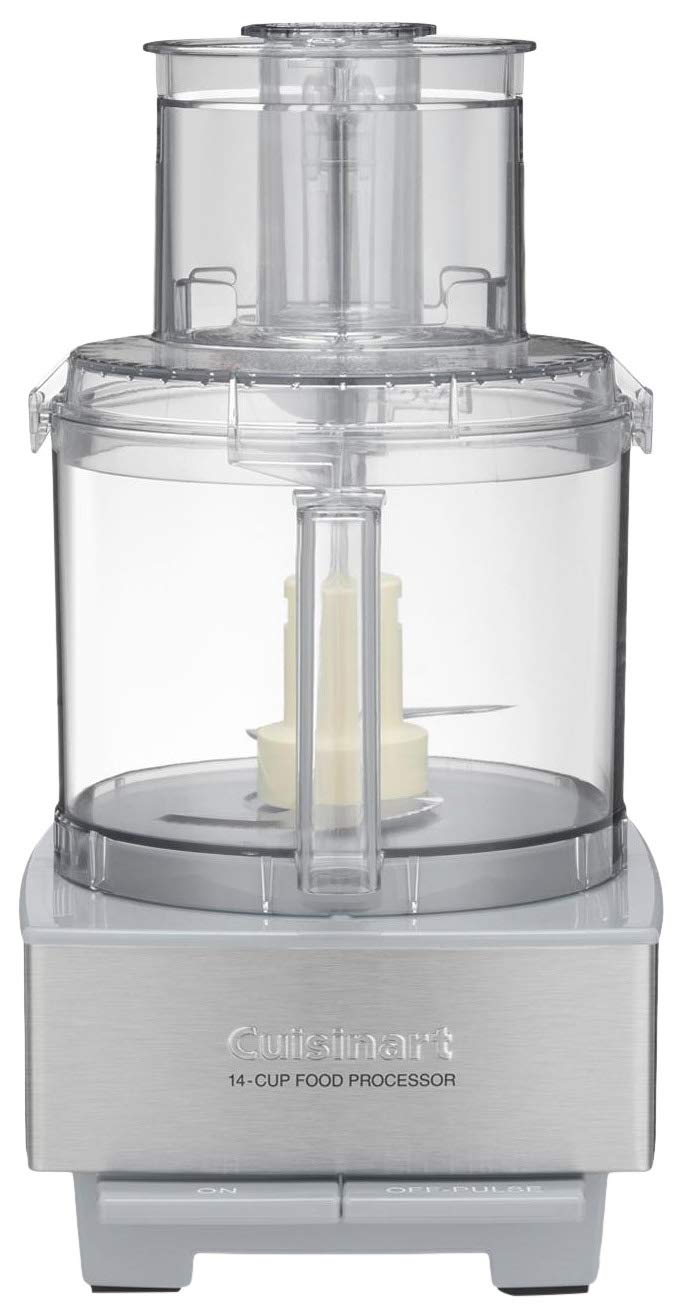Cuisinart Food Processor, 14-Cup Vegetable Food Chopper for Mincing, Dicing, Shredding, Puree & Kneading Dough, 720-Watt Motor, Stainless Steel, DFP-14BCNY