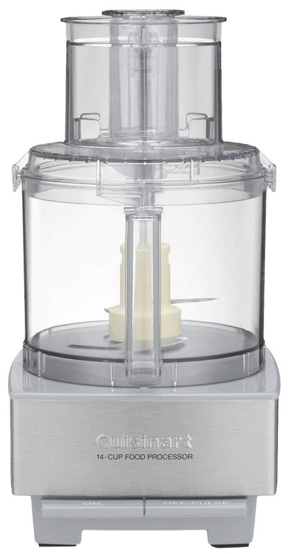 Cuisinart Food Processor, 14-Cup Vegetable Food Chopper for Mincing, Dicing, Shredding, Puree & Kneading Dough, 720-Watt Motor, Stainless Steel, DFP-14BCNY