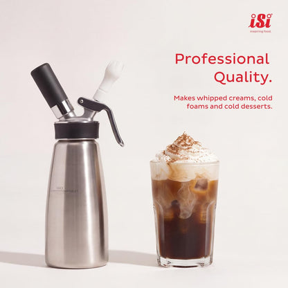 iSi Cream Profi Whip Cream Whipper | Stainless Steel, 1 Pint or 1 Quart