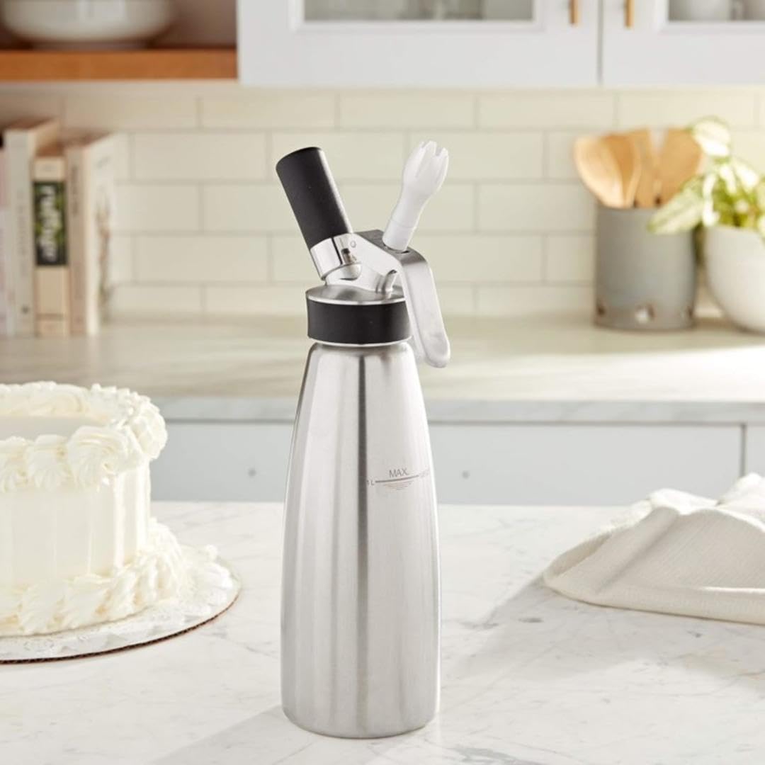 iSi Cream Profi Whip Cream Whipper | Stainless Steel, 1 Pint or 1 Quart