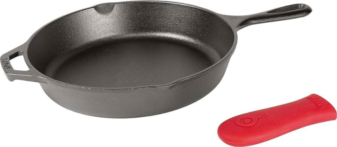 Lodge Pre-Seasoned Cast Iron Skillet Set, 8, 10.25 and 12 Inches