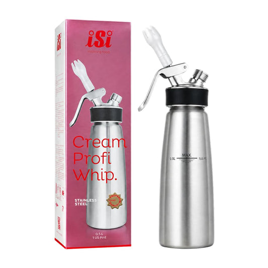 iSi Cream Profi Whip Cream Whipper | Stainless Steel, 1 Pint or 1 Quart