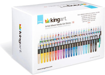 Mixed Media Gel Stick Crayons 72 Colors
