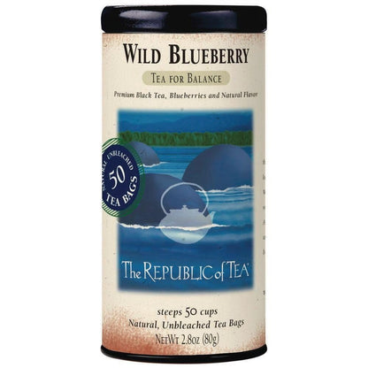 Wild Blueberry Black Tea, Naturally Caffeinated | The Republic of Tea