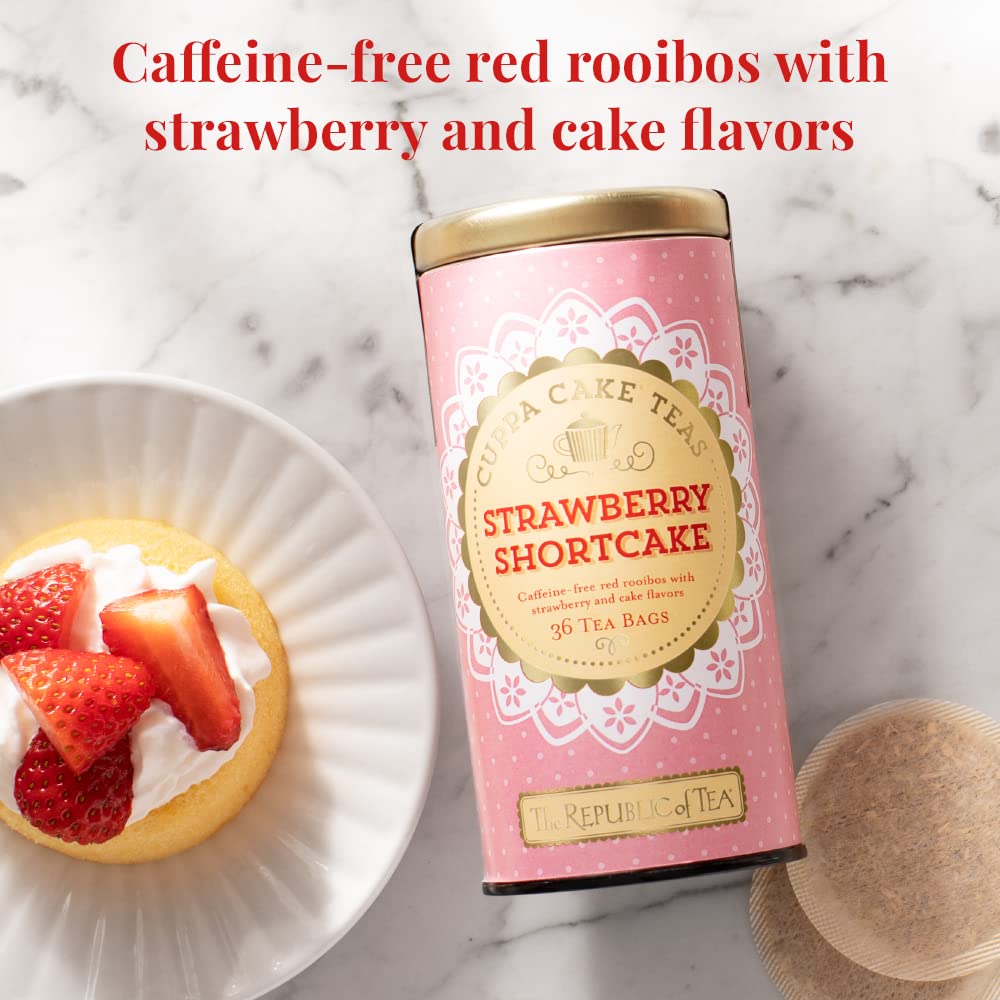 Cuppa Cake Strawberry Shortcake Herbal Tea, 36 Count | The Republic of Tea