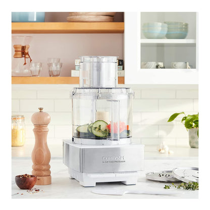 Cuisinart Food Processor, 14-Cup Vegetable Food Chopper for Mincing, Dicing, Shredding, Puree & Kneading Dough, 720-Watt Motor, Stainless Steel, DFP-14BCNY