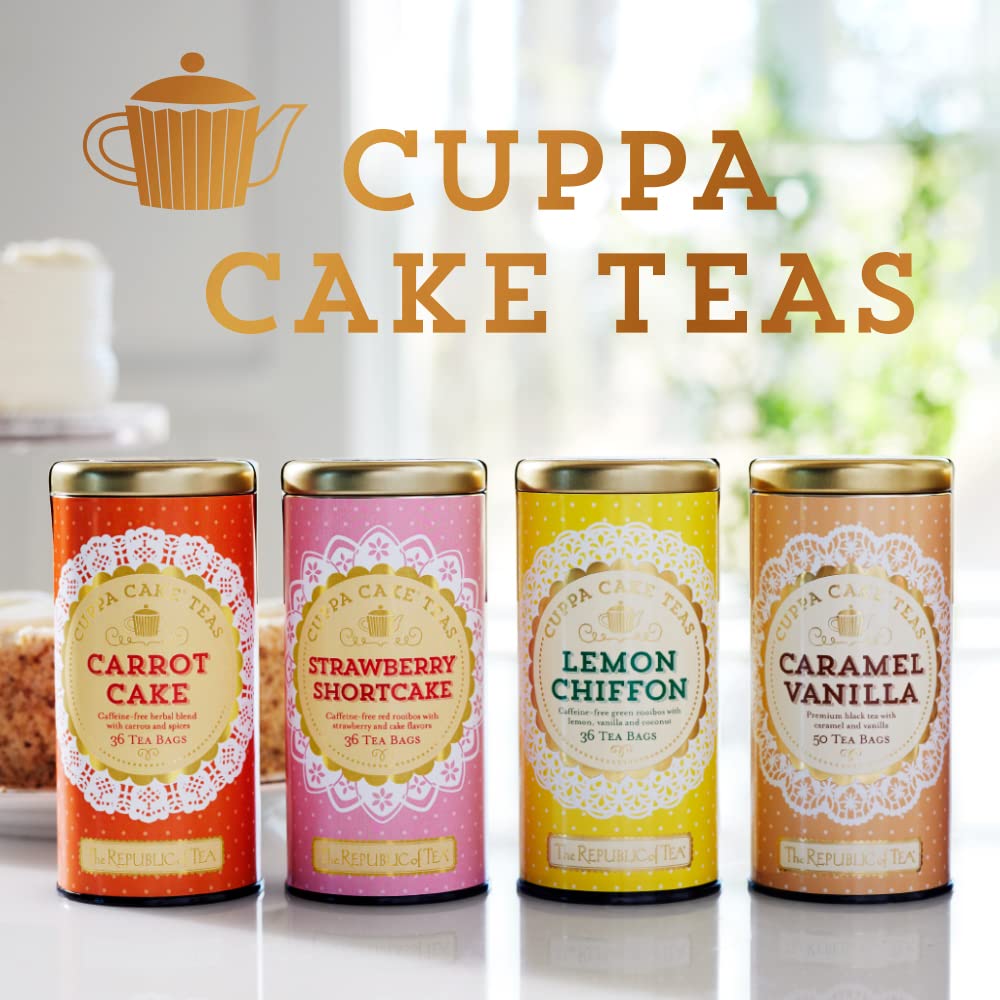 Cuppa Cake Strawberry Shortcake Herbal Tea, 36 Count | The Republic of Tea