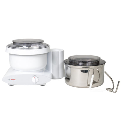 Bosch Blender Bundle - Black Universal Plus Mixer with Stainless Steel Bowl, Dough Hook Extender, and Blender
