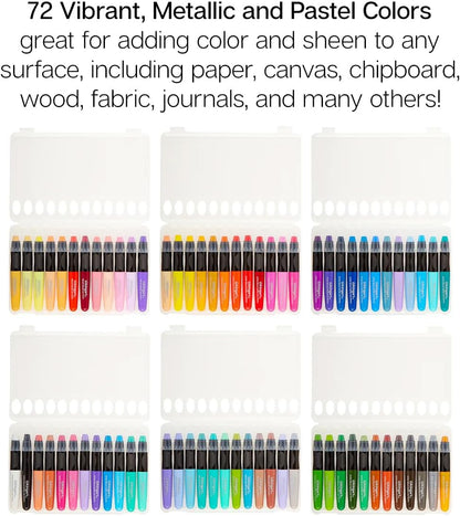 Mixed Media Gel Stick Crayons 72 Colors