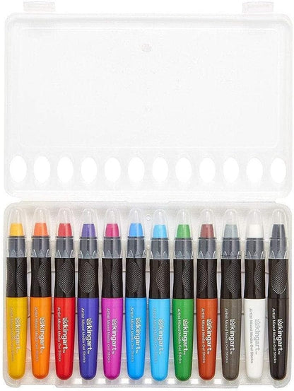 Mixed Media Gel Stick Crayons 12 Colors
