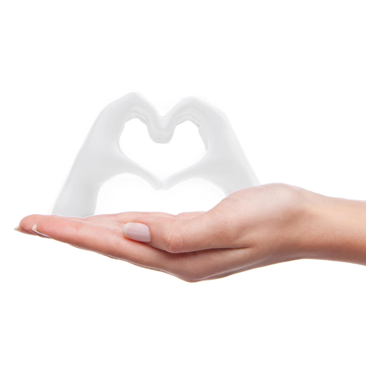 Small Heart Hands Sculpture