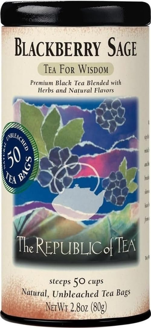 Blackberry Sage Black Tea, 50 Count | The Republic of Tea