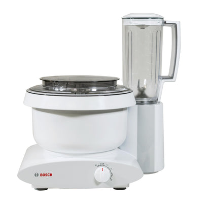 Bosch Blender Bundle - Black Universal Plus Mixer with Stainless Steel Bowl, Dough Hook Extender, and Blender