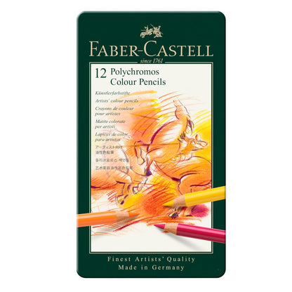 Faber-Castell Polychromos Artists' Color Pencils | Tin of 120 Colors