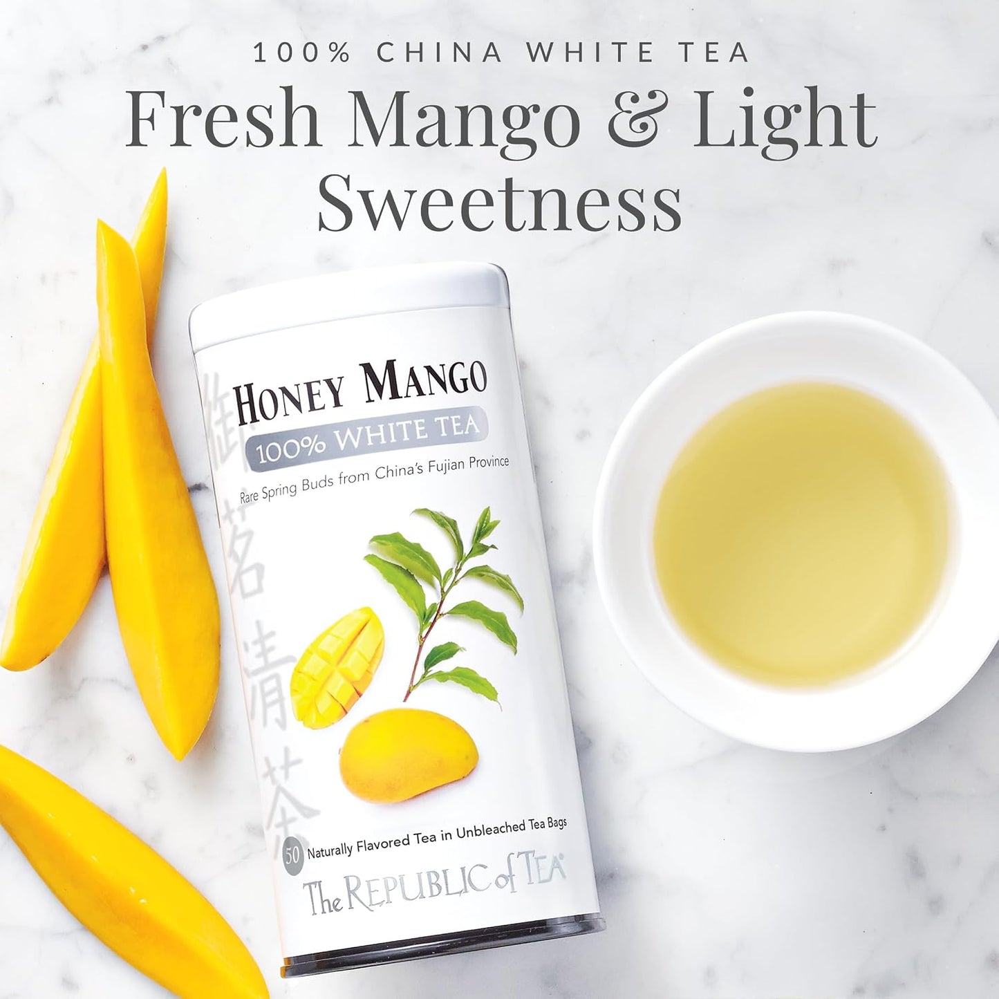 Honey Mango 100% White Tea, Low Caffeine | The Republic of Tea