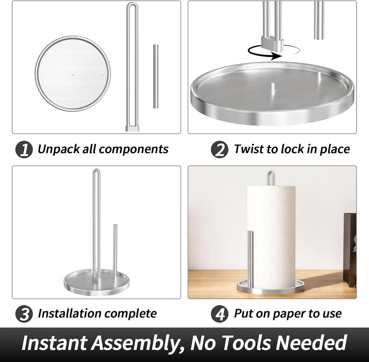 Chrome Paper Towel Holder