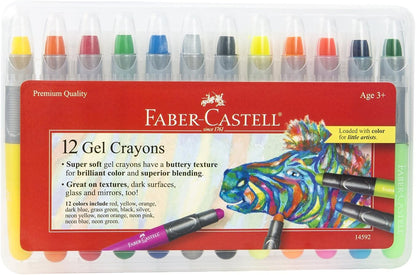 Mixed Media Gel Stick Crayons 12 Colors
