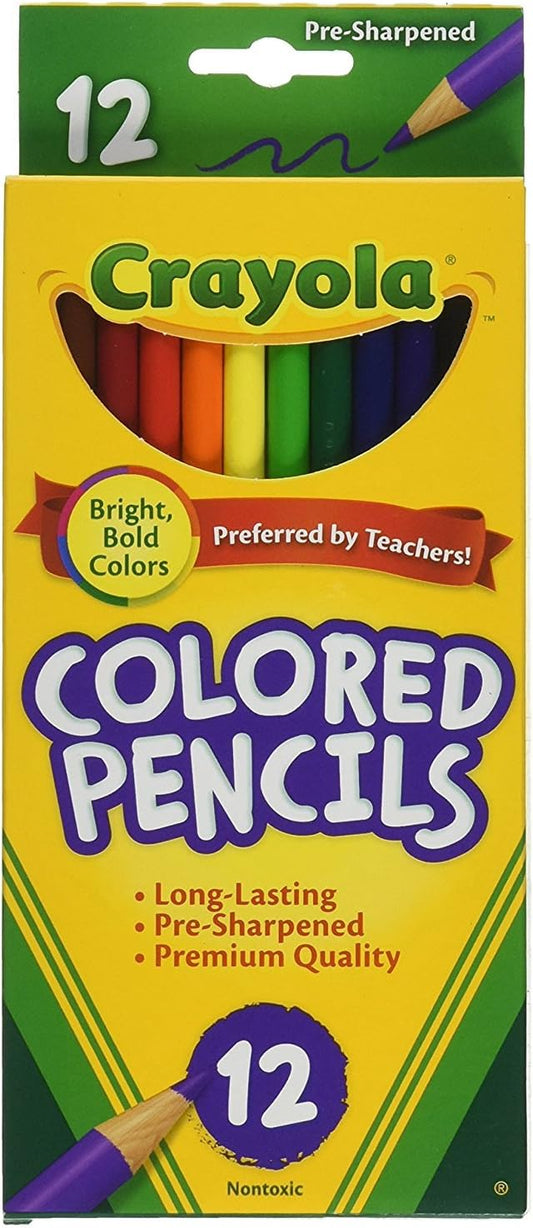 Crayola 12 Pack of Colored Pencils Assorted Colors