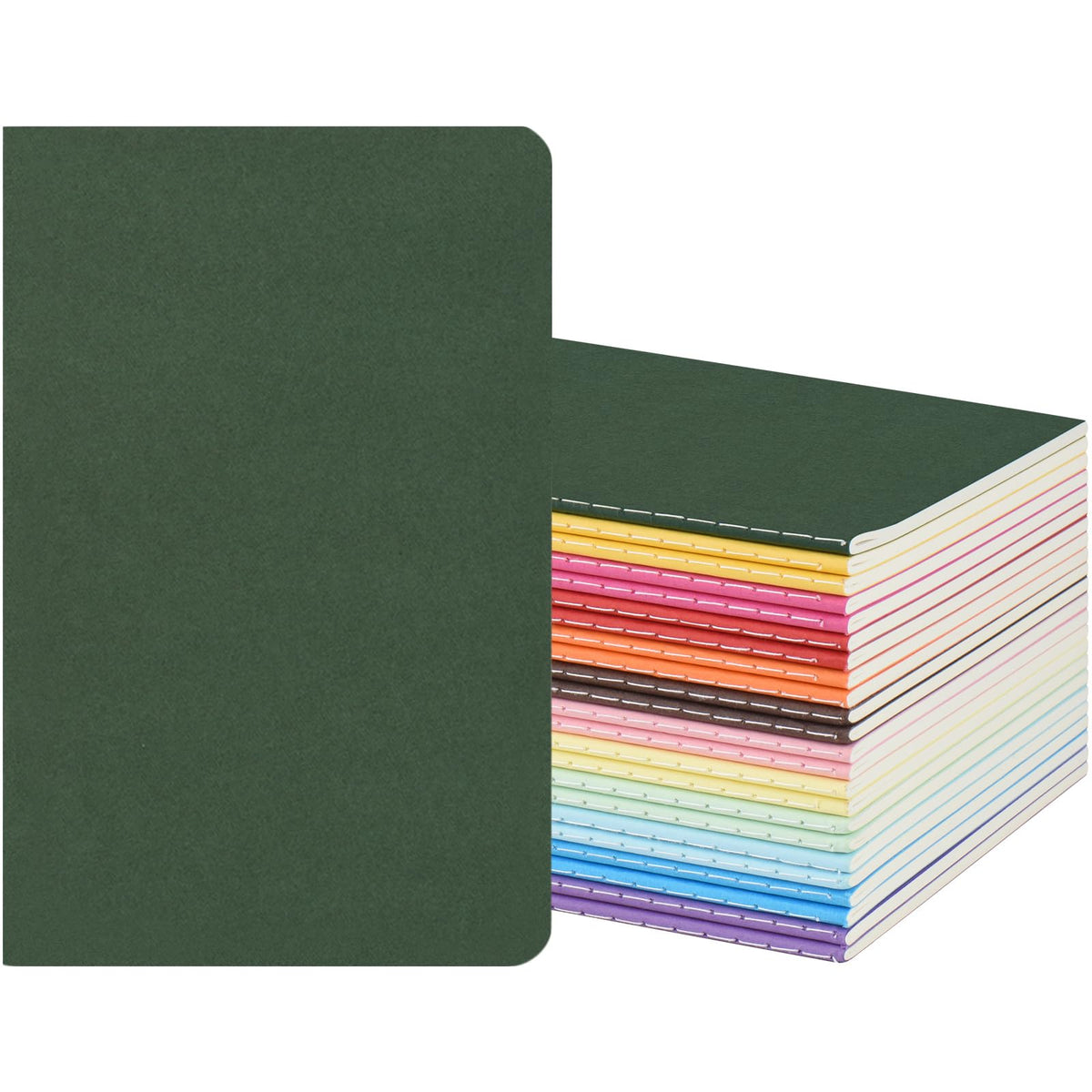 12 Pack Colorful Blank Notebooks A5 Journals | 12 Colors, 30 Sheets