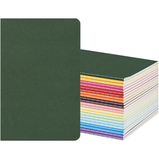 12 Pack Colorful Blank Notebooks A5 Journals | 12 Colors, 30 Sheets