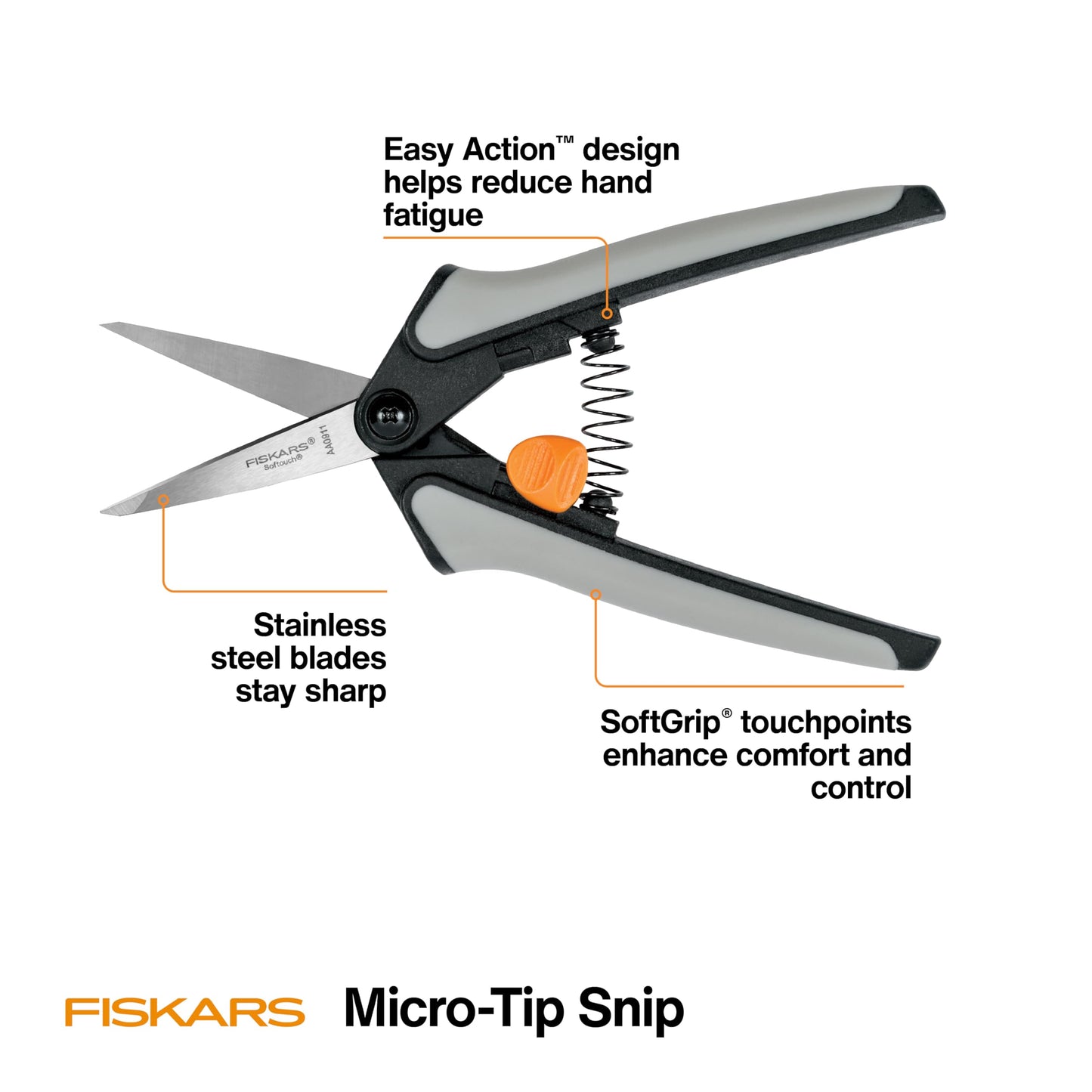 6" Non-Stick Pruning Snips, Scissors, and Tool Gift Set