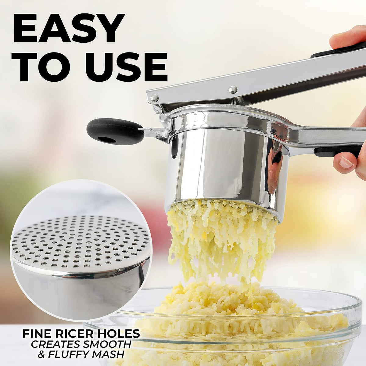 Stainless Steel 15oz Potato Ricer