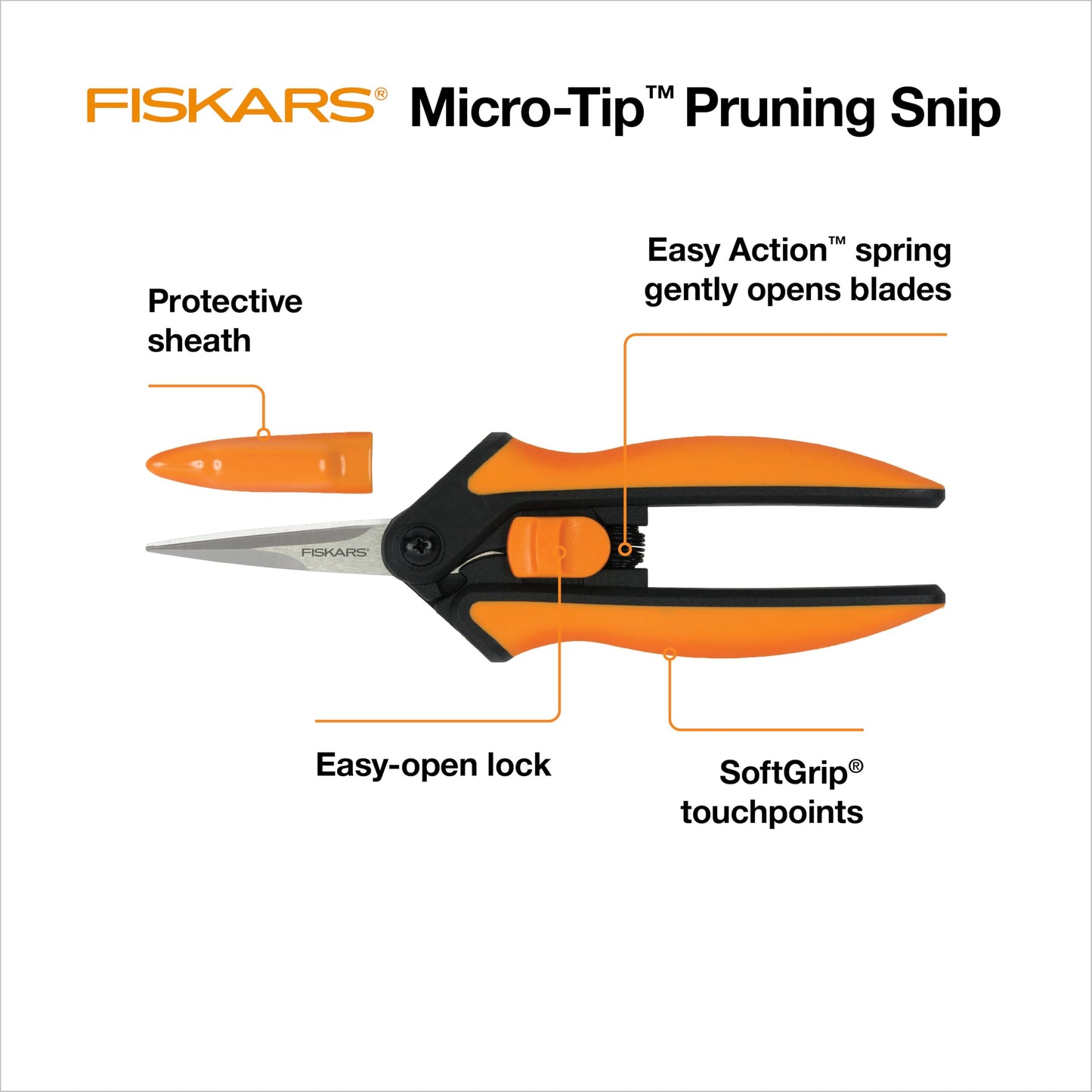 6" Non-Stick Pruning Snips, Scissors, and Tool Gift Set