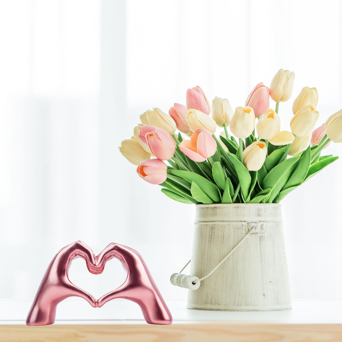 Small Heart Hands Sculpture