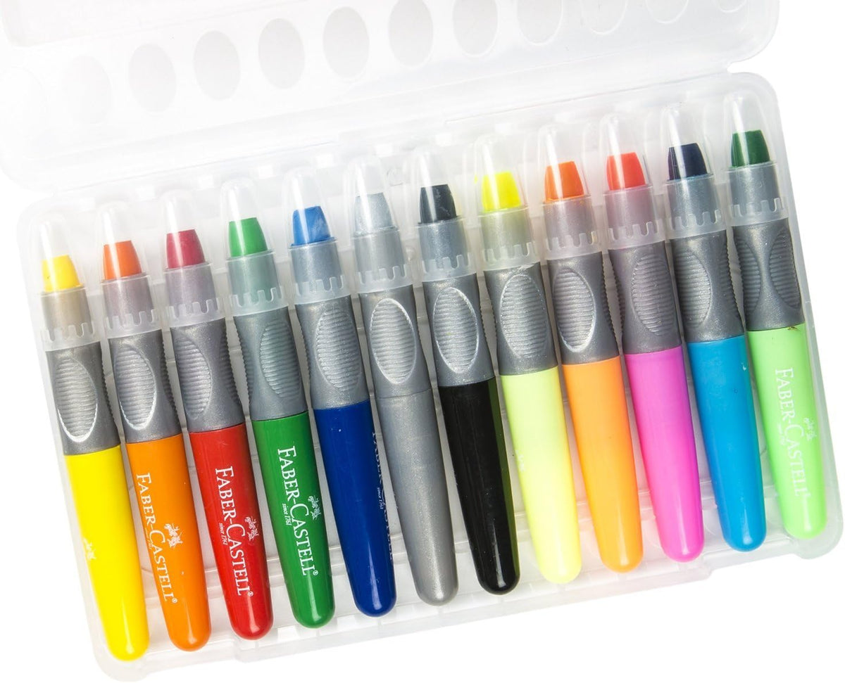 Mixed Media Gel Stick Crayons 12 Colors