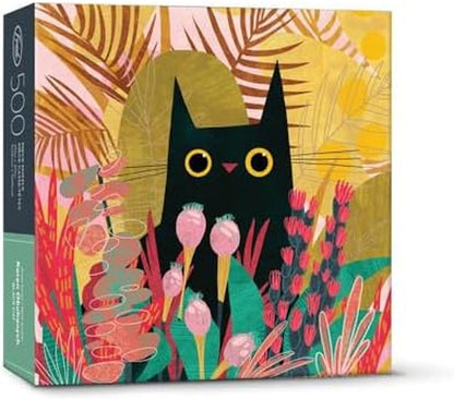 FRED Black CAT by Karen Obuhanych, 500 Piece Puzzle