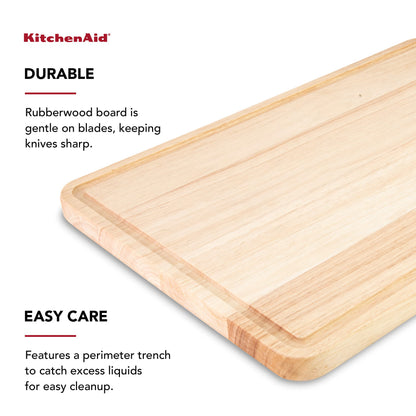 KitchenAid Rubberwood Cutting Board 8-inch x 10-Inch