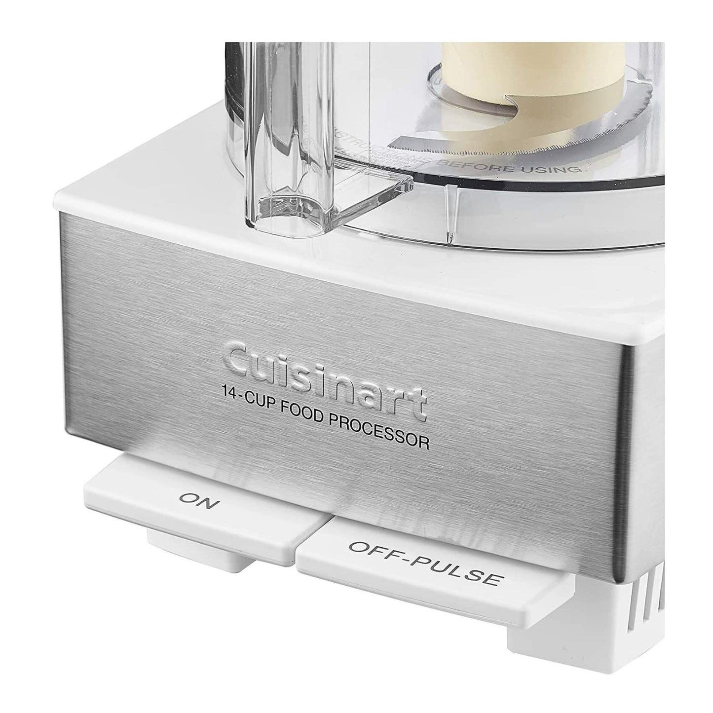 Cuisinart Food Processor, 14-Cup Vegetable Food Chopper for Mincing, Dicing, Shredding, Puree & Kneading Dough, 720-Watt Motor, Stainless Steel, DFP-14BCNY