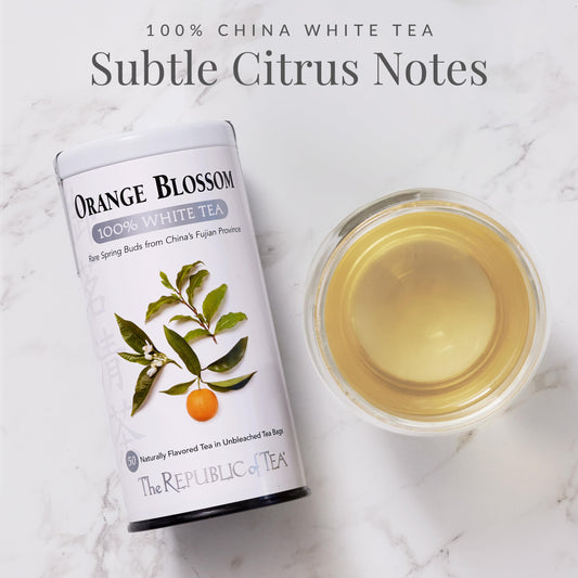 Orange Blossom 100% White Tea, Low Caffeine | The Republic of Tea
