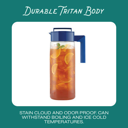 Takeya Patented and Airtight Pitcher Made in the USA, 2 Quart