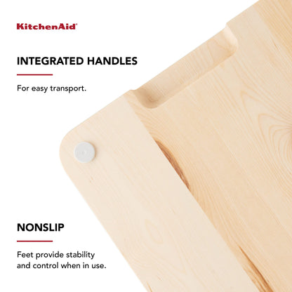KitchenAid Rubberwood Cutting Board 8-inch x 10-Inch