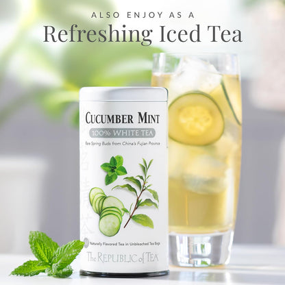 Cucumber Mint 100% White Tea Bags | The Republic of Tea