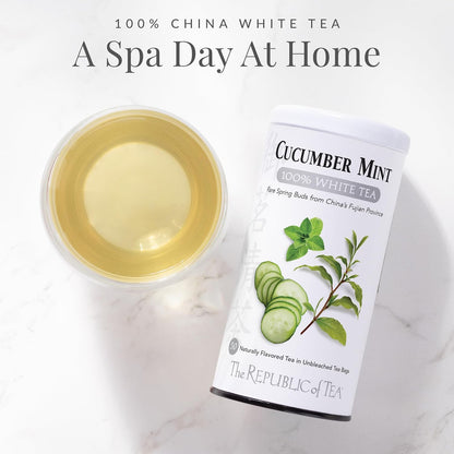 Cucumber Mint 100% White Tea Bags | The Republic of Tea