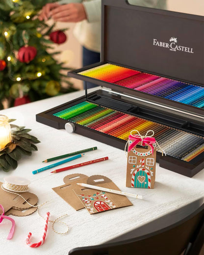 Faber-Castell Polychromos Artists' Color Pencils | Wood Box of 120 Colors