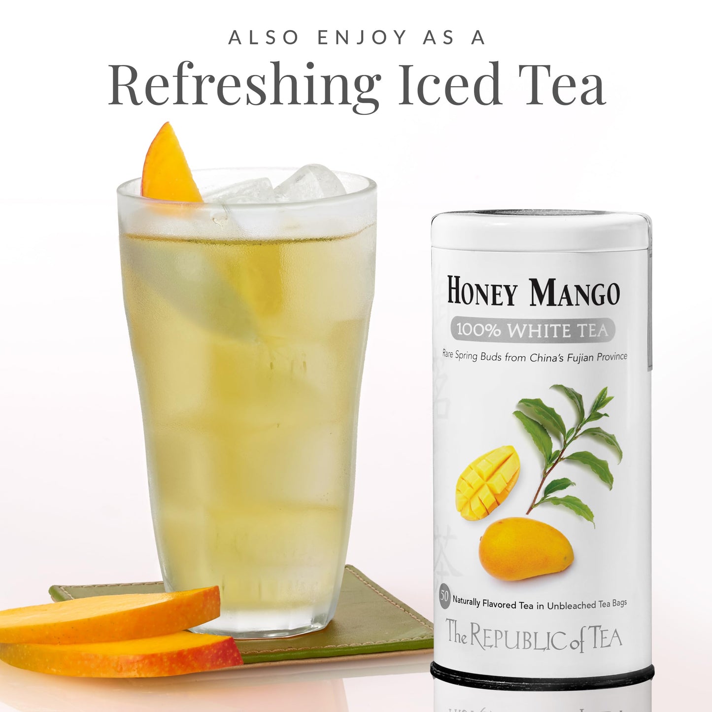 Honey Mango 100% White Tea, Low Caffeine | The Republic of Tea