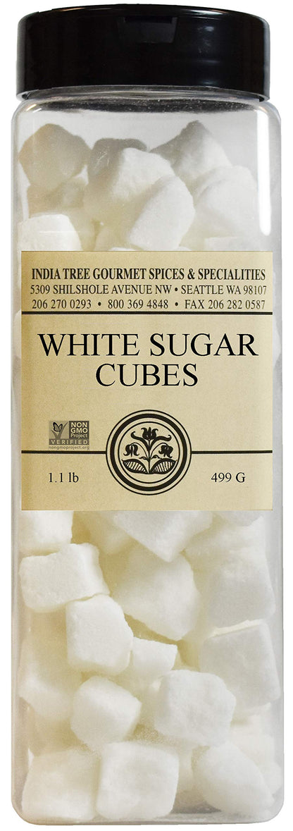 White Sugar Cubes Pure Cane Non-GMO Raw Sweetener